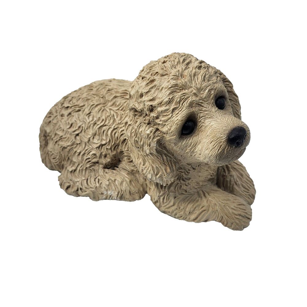 Vtg Sandicast Golden Retriever Dog Sculpture Figurine Sandra Brue Poodle Heavy